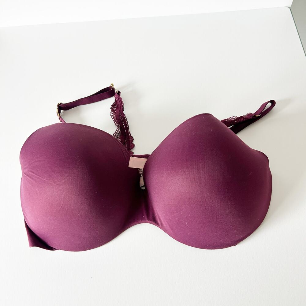 Victoria's Secret Maroon Purple Bra 38D